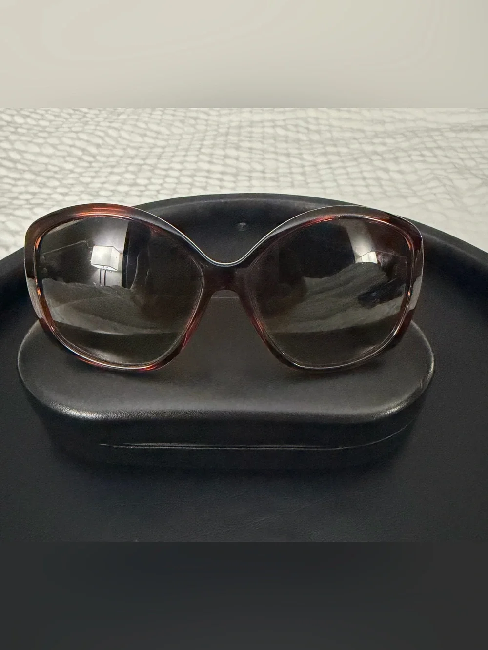 Chloé Tortoise Brown Gradient Oversized Sunglasses CE663S 58 mm